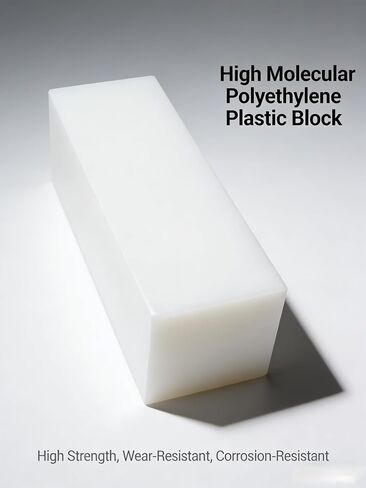 UHMWPE Ultra High Molecular Weight Polyethylene Tapping Block for Engineering Flooring DIY Nylon Blocks Plastic Rectangular Solid Bar Machining Home Improvement （3.1" x 3.1" x 7.9", 1 in Kuwait