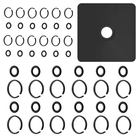 (12+12 Sets) 1/2" and 3/8" Impact Retaining Ring Clip Friction Ring with O-Ring for Electric/Pneumatic Type Impact Wrench, Retainer Ring Anvil Install Tool Included in Kuwait