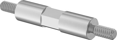 1/4-20 Male Threaded Standoff, 2 Inch Length, 0.5 Inch Diameter, 7/16 Hex, Stainless Steel in Saudi Arabia
