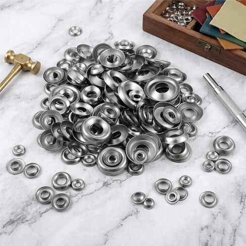 200 Pcs Finish Washers Countersunk Washers 7 Sizes Stainless Steel Cup Assortment(#4#6#8#10#12#14#16, Silver) in Saudi Arabia