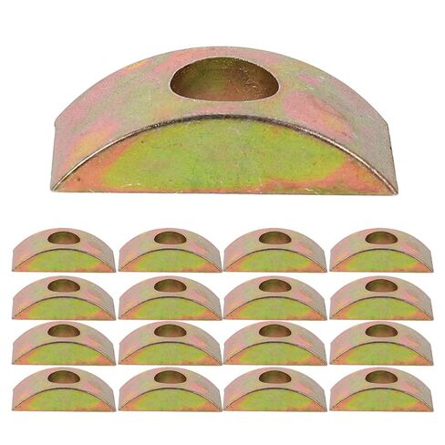 Half Moon Nut Connectors Furniture Supply Hardware 20pcs Metal Sturdy M8 Zinc Alloy Half Moon Washers with Noise Reduction for Furniture Assembly in Kuwait