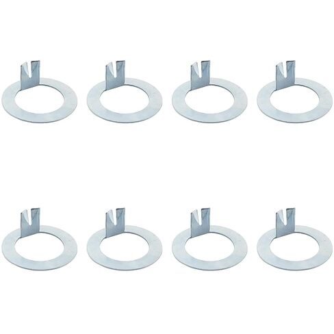 TAODAN 8PCS Hub Axle D Washer 25.4x39.5x1.0mm متوافق مع 2000 إلى 7000 رطل الحمولة مقطورة المحور الكربون الصلب غسالة in Kuwait