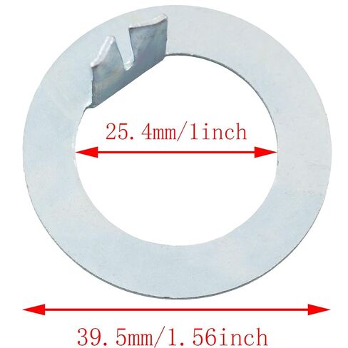 TAODAN 8PCS Hub Axle D Washer 25.4x39.5x1.0mm متوافق مع 2000 إلى 7000 رطل الحمولة مقطورة المحور الكربون الصلب غسالة in Kuwait