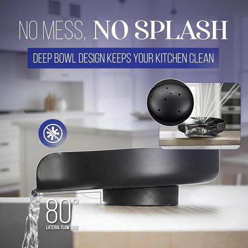 Glass Rinser for Kitchen Sink - 10 Hole High Pressure Stainless Steel Cup Washer for Sink - Cup Cleaner Sink Attachment with 39" Hose & 2.95" Connector - Easy Install Glass Rinser for Sink in Kuwait