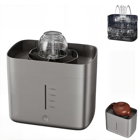 Yaslayp Electric Glass Rinser Tea Cup Washer, 360° Deep Clean for Mugs Glasses Baby Bottles, 1.6L Large Tank No Plumbing Needed, Portable Cup Rinser for Home Kitchen Coffee Shop(Silver) in Saudi Arabia