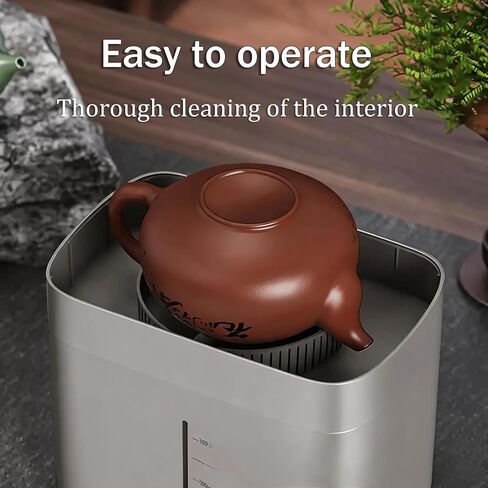 Yaslayp Electric Glass Rinser Tea Cup Washer, 360° Deep Clean for Mugs Glasses Baby Bottles, 1.6L Large Tank No Plumbing Needed, Portable Cup Rinser for Home Kitchen Coffee Shop(Silver) in Saudi Arabia