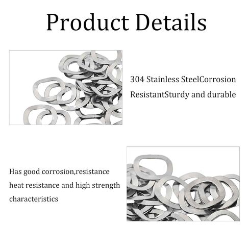 50 قطعة M10 موجة الربيع غسالات 304 الفولاذ المقاوم للصدأ الربيع قفل غسالة ل مسمار مزلاج تحسين المنزل آلات البناء في الهواء الطلق in Kuwait