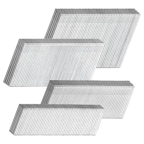 meite 16 Gauge Finish Nails Multi-Size Set 2,000PCS Galvanized 20 Degree Angled Finish Nails for Pneumatic Cordless Finish Nailer, 16GA Trim Nails (2-1/2", 2", 1-1/2", 1-1/4", 500 Per Sizes) in Saudi Arabia
