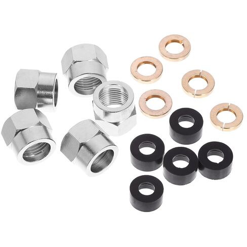 OSALADI Gas Flare Nut Tube Fitting with Copper Spring and Washer 5pcs Stainless Steel G1/2 Easy Installation for Gas Line Repair and Replacement in Kuwait