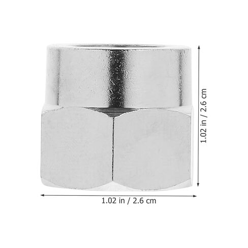 Artibetter Gas Tube Flare Nut G1/2 Tube Fitting Coupling Stainless Steel 5pcs with Copper Spring and Washer, Easy Installation Secure Connection for Gas Pipes in Kuwait