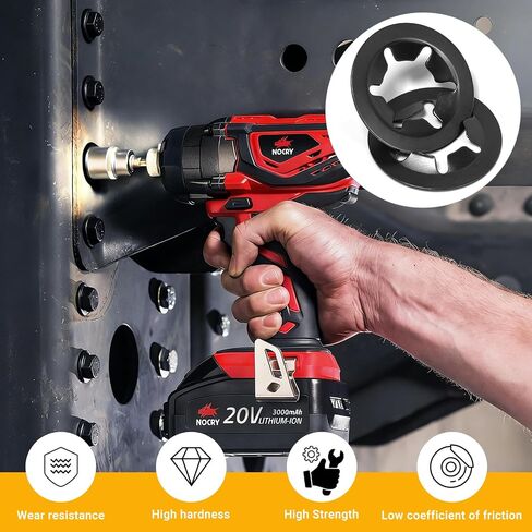 500PCS Internal Tooth Star Lock Washers Assortment Kit, Carbon Steel Black Oxide Push on Locking Washer Set, M2.5 M3 M4 M5 M6 M8 M10 M12 Push Nuts. in Kuwait