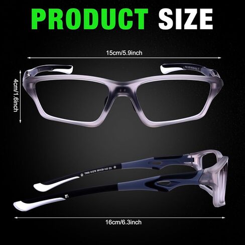 Tallew 1 Set Lensless Protective Glasses with Case Sport Goggles Compatible with Pickleball Without Lenses Protective Eyewear in Kuwait