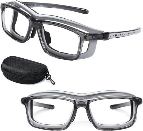 Tallew 1 Set Lensless Protective Glasses with Travel Case, Sport Goggles Compatible with Pickleball Eye Protection Goggles Lightweight No Lens Eyewear for All Outdoor Sports in Kuwait