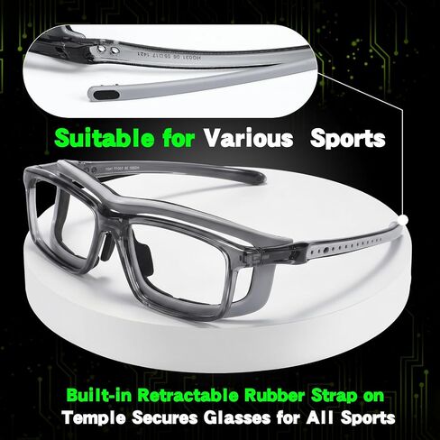 Tallew 1 Set Lensless Protective Glasses with Travel Case, Sport Goggles Compatible with Pickleball Eye Protection Goggles Lightweight No Lens Eyewear for All Outdoor Sports in Kuwait
