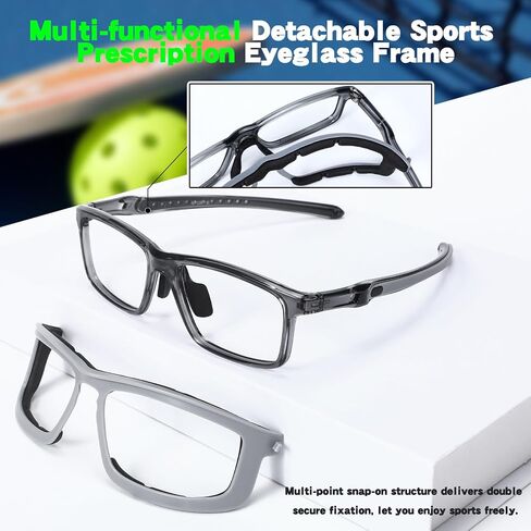 Tallew 1 Set Lensless Protective Glasses with Travel Case, Sport Goggles Compatible with Pickleball Eye Protection Goggles Lightweight No Lens Eyewear for All Outdoor Sports in Kuwait