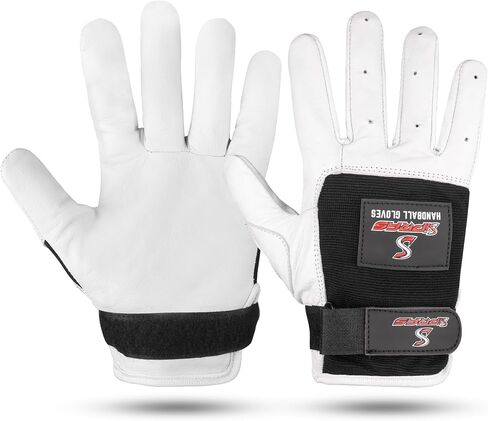 Handball Gloves Premium Leather Unpadded with Adjustable Wrist Strap in Kuwait