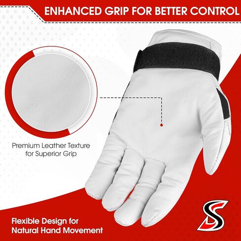 Handball Gloves Premium Leather Unpadded with Adjustable Wrist Strap in Kuwait