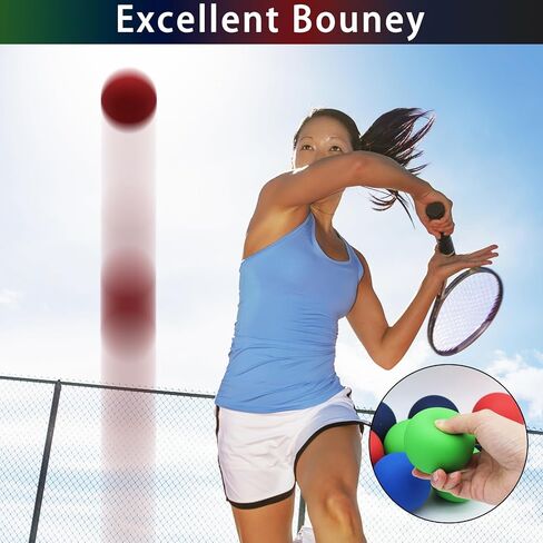 Magicorange 20 Pack Racquetball Multi Colored Racquetballs High Bounce Rubber Racquetballs with a mesh Bag in Kuwait