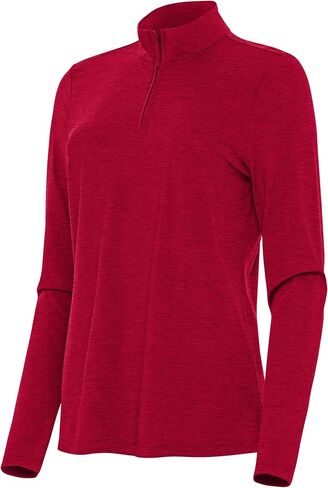 Antigua Women's Bright Quarter Zip Pullover - Heathered Poly-Matte Fabric | Moisture-Wicking | Four-Way Stretch in Kuwait