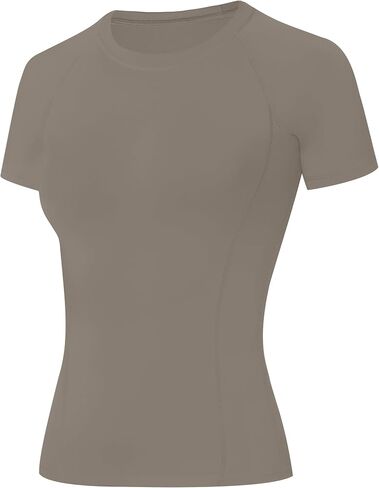 Blueleaf Women's Compression Shirt Short Sleeve Workout Tops Quick Dry Athletic Gym T-Shirts Running Yoga Sports Base Layer in Saudi Arabia
