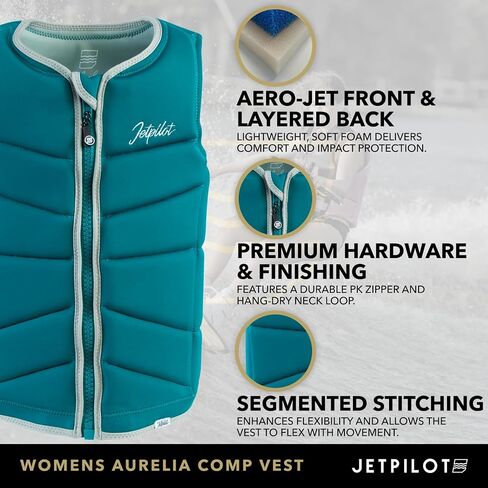 سترة Aurelia Comp للنساء من Jetpilot. سترة Flex-Lite من النيوبرين للتزلج على الماء وركوب الأمواج in Kuwait