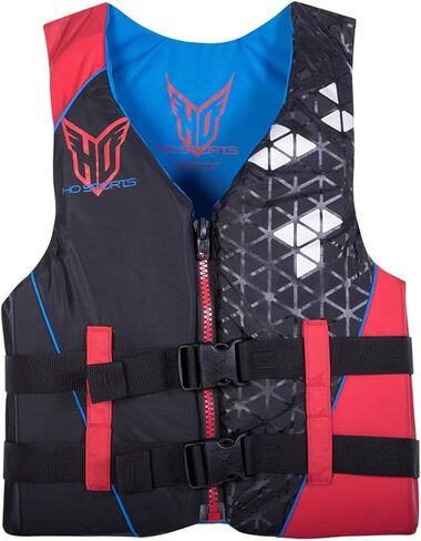 HO Sports 2019 Mens Infinite Ski Wakeboard Wakesurf Vest Jacket Black/Red XXL in Kuwait