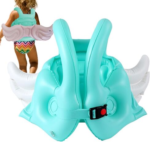Swim Vest - Inflatable Swim with Angel Wings,Thickened Swimsuit Floating Vest for Swimming Pool, Adjustable Safety Buckle in Kuwait