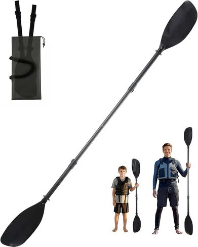 Adjustable Kayak Paddle for Adults, Kayak Paddles 60-90" Length Kayaking Boating Canoeing Oar Outdoors Kayak Paddle Fihsing Kayak Oar Thickened Stainless Steel Less Likely to Break in Kuwait