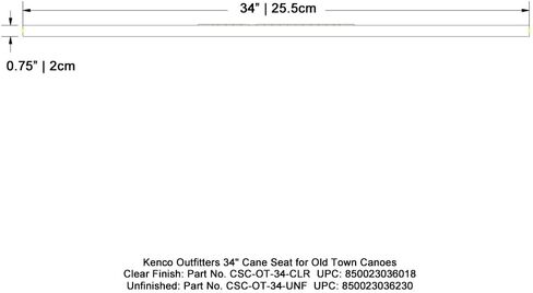 مقعد قصب 34 بوصة من Kenco Outfitters لزوارق المدينة القديمة - غير مكتمل in Kuwait