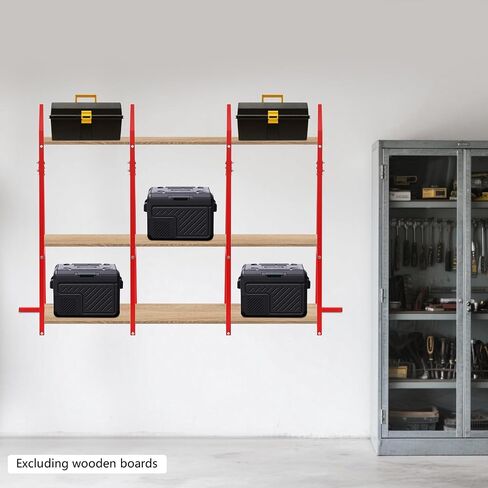 4 Pcs 52" x 19" Red Boat Shelves – Heavy Duty Marine Storage Rack, Wall Mounted Shelving for Boat Kayak Canoe in Kuwait