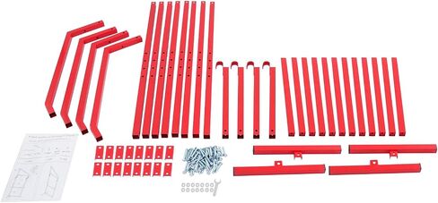 4 Pcs 52" x 19" Red Boat Shelves – Heavy Duty Marine Storage Rack, Wall Mounted Shelving for Boat Kayak Canoe in Kuwait