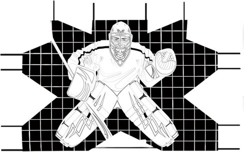 Hockey Goal Target Training Net Goalie Oxford Cloth Weather Resistant Sturdy Easily Attached Simulates Real Game Suitable for Adults Indoor Outdoor St in Kuwait