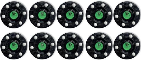 P&D Gear Inline Hockey Pucks– Official Inline Roller Hockey Regulation Size & Weight – 4oz 6 Glide Dots for Fast Smooth Play – DEK, Roller, and Indoor Hockey Training Pucks, Black in Saudi Arabia