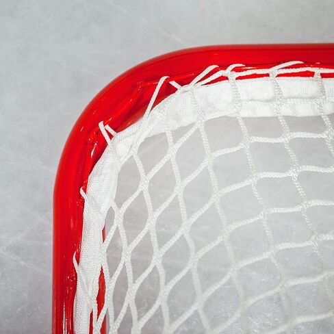 FORZA Professional Ice Hockey Goal | 6ft x 4ft Regulation Steel Hockey Net with 5mm Heavy Duty Netting | Powder Coated Red Training Goal for Street Hockey, Roller Hockey & Ice Hockey Practice in Saudi Arabia