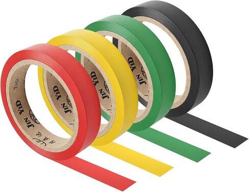 Grip Finishing Tape Yards Racket Wrap Tape, PVC Racquet Finishing Tapes Racket Accessories Sticky Seal for Tennis Badminton Squash (Multi Color) in Kuwait
