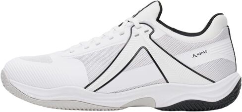 EQ SC Padel Shoes for Men & Women – SLF Foam Cushioning with SA+ Heel Pad White/Black in Kuwait