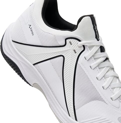 EQ SC Padel Shoes for Men & Women – SLF Foam Cushioning with SA+ Heel Pad White/Black in Kuwait