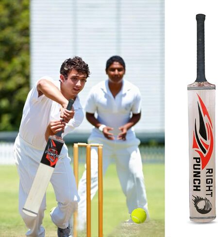 Cricket Bat for Tape Ball and Tennis Ball, Wooden, Short Handle, Adult and Kids Size in Kuwait