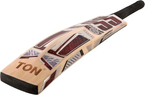 مضرب الكريكيت SS Tiger Strike 18 English Willow Premium، مقاس للبالغين - مقبض قصير، يتضمن غطاء الخفاش، وواقي لأصابع القدم، وغطاء للوجه | جاهز للعب in Kuwait