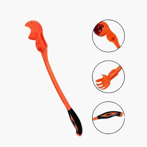 Side Arm Ball Thrower for Cricket - Cricket Side Arm Ball Thrower Stick for Speed, Practice, & Training - Ball Thrower for Kids Cricket & Softball, Tennis Ball Thrower for Cricket Practice (Orange) in Saudi Arabia