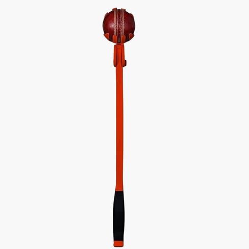 Side Arm Ball Thrower for Cricket - Cricket Side Arm Ball Thrower Stick for Speed, Practice, & Training - Ball Thrower for Kids Cricket & Softball, Tennis Ball Thrower for Cricket Practice (Orange) in Saudi Arabia