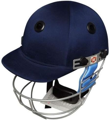 SS Cricket Legend Premium Cricket Helmet 'Multiple Sizes to Choose from (Large, Medium, Small), Color - Navy Blue in Kuwait