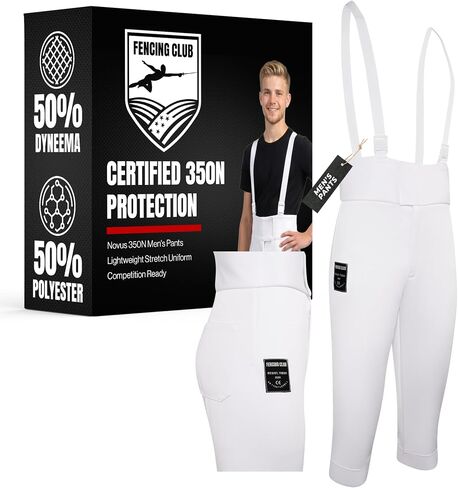 Mens Fencing Pants 350N, Novus Breathable Lightweight Stretch Knickers for Foil Epee & Saber Competition Ready in Saudi Arabia