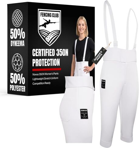 Womens Fencing Pants 350N, Novus Breathable Lightweight Stretch Knickers for Foil Epee & Saber Competition Ready in Kuwait