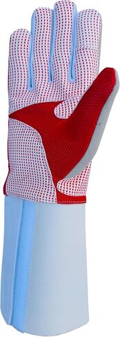 Fencing Glove 350N for Foil Epee Saber 3 Weapon Silicoated Amara Synthetic Leather Palm Windstopper Back High Density Foam Padding Durable Washable Elastic Cuff in Kuwait