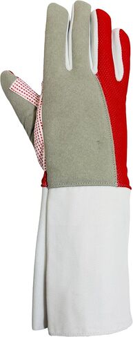 Fencing Glove 350N for Foil Epee Saber 3 Weapon Silicoated Amara Synthetic Leather Palm Windstopper Back High Density Foam Padding Durable Washable Elastic Cuff in Kuwait
