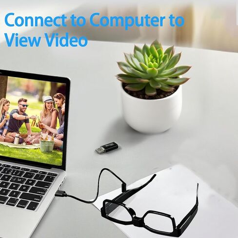 1080P HD Video Camera Glasses Outdoor Sports Action Portable Wearable Glasses Suitable for Driving, Cycling, Fishing, Hiking, Hunting（Include 64G Memory Card） in Kuwait