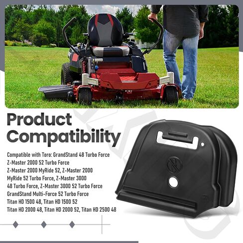 109-6935 Right Hand Belt Cover Compatible with Toro Exmark Lazer Z Quest Turf Tracer E S X Z Lazer Z AS Lazer Z Z-Series in Kuwait