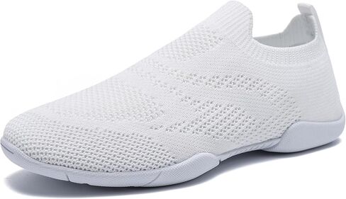 White Cheer Shoes for Girls Cheerleading Shoes Youth Cheerleading Shoe Sports Tennis Training Athletic Flats Breathable Soft Comfortable Kids Cheer Sneaker Size in Kuwait