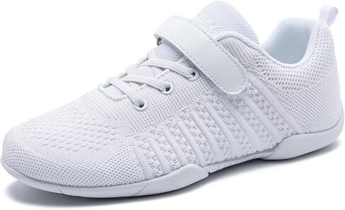 White Cheer Shoes for Girls Cheerleading Shoes Youth Cheerleading Shoe Sports Tennis Training Athletic Flats Breathable Soft Comfortable Kids Cheer Sneaker Size in Kuwait